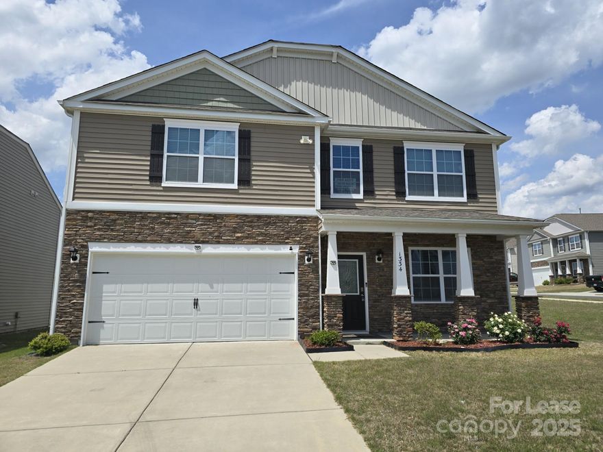 Welcome to this stunning 4-bedroom, 2.5 bathroom home in Concord, NC. This beautiful house features a spacious kitchen with a convenient island, perfect for meal prep and entertaining. The kitchen has SS appliances and lots of storage. Enjoy the cozy ambiance of the gas fireplace in the living room, or gather with friends and family in the separate dining area. The fully fenced backyard offers privacy and a great space for outdoor activities. A breakfast room and office/study area provide plenty of room for work and relaxation. The corner lot property also includes a gazebo for outdoor enjoyment. Take advantage of the community pool for those hot summer days. Don't miss out on this amazing opportunity to make this house your home! $75 application fee, $125 Lease Admin Fee, Pets are conditional with a non-refundable pet fee, $20 per month pet fee, $40.95 Resident Benefit Package