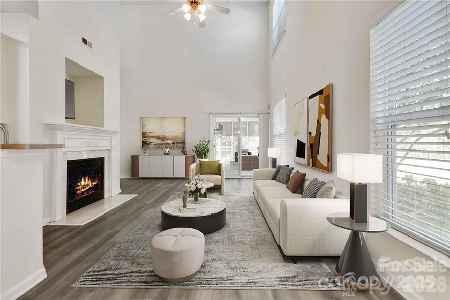 Welcome to this beautifully maintained Callonwood home offering space, privacy, and long-term value just minutes from charming downtown Matthews, NC. Major updates already completed; new HVAC system (2024), new LVP flooring (2024), new Samsung appliances (2024, included), fully fenced backyard (2024), and newer roof (2021). Desirable features such as; primary on main with custom closet system, 2-story great room with with gas fireplace, upstairs loft perfect for office/flex space/playroom, 2-car garage with shelving, in-ground irrigation, and new (2024) Samsung smart washer, dryer, and refrigerator convey. Minutes to downtown Matthews with access to pool, clubhouse, playground, and dog park.