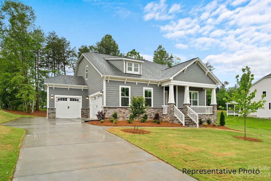 Gorgeous ranch with upstairs retreat in brand new Edmunds Farm! Standard 10' ceilings, 8' height Interior/Exterior doors! Gourmet Kitchen with granite counter tops, large farmhouse island with granite top opening to family room with gas fireplace and coffered ceiling, with covered deck right off dining area & family room! Owners Suite has trey ceiling & bath has large walk-in shower, double bowl vanity with quartz counter tops & large walk-in closet. Upstairs Retreat adds huge bonus room, 4th BR, & 3rd Full Bath! You won't be disappointed in the style, craftsmanship & quality here! Photos representative of previously completed Muirfield builds & details may differ. Options, colors, etc in photos and MLS may represent possible upgrades available for this plan & not necessarily included in this home. Items may change during construction or based on buyer selections & may differ from final property on this site. Please verify pricing/options w/builder rep.