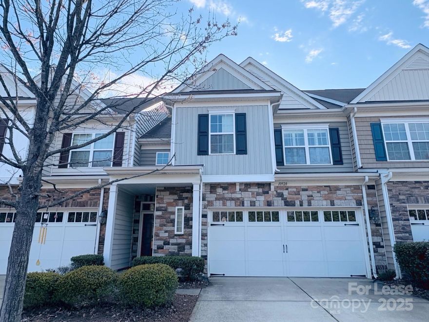 Beautifully maintained townhome with premium upgrades in Stone Creek Ranch, South Charlotte. This home boasts wood flooring throughout, including all three bedrooms, plantation shutters on every window, and a stylish kitchen with granite countertops and stainless-steel appliances. Upstairs, the stunning master retreat features a tray ceiling and an oversized walk-in closet. A built-in desk in the upstairs hallway offers a convenient office space or an ideal homework area. Just minutes from Rea Farms and Waverly, with easy access to I-485. Enjoy community amenities, including a pool and playground, in a neighborhood with top-rated schools.
