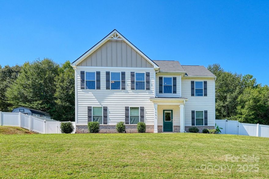 Looking for NO HOA and ACREAGE? Here it is! Tucked away on 2.62 unrestricted acres, this 2022-built home offers the space,freedom, and modern style you’ve been searching for. All just minutes from I-85, less than 10 minutes to outlet shopping, and 12minutes from downtown Gaffney’s dining, shopping, and the Greenway at Broad River. Step inside this OPEN FLOOR PLAN anddiscover 2,340 sq ft of thoughtfully designed living space. The main level features a spacious kitchen with clear views to the diningand living areas, making it ideal for entertaining or everyday life. Natural light fills the home, highlighting the modern finishes andclean lines throughout. Upstairs, you’ll find a versatile loft for that extra space you crave, plus four generously sized bedrooms and2.5 baths. The owner’s suite is a private retreat with a spa-inspired bath, while the secondary bedrooms provide comfort andflexibility for family, guests, or a home office. The expansive acreage opens endless possibilities — whether it’s outdoor recreation, gardening, or simply enjoying your own private country setting. With NO HOA restrictions, you truly have the freedom to make ityour own.