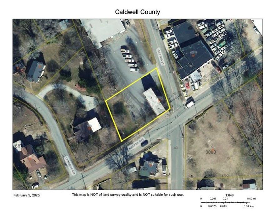 Great opportunity wide open floor plan.  Kitchen area upstairs along with a half bathroom.   Property listed below tax value for a quick sale.  Recently renovated and ready for use.  Close to new Data Centers and near Morganton Blvd so easy access to major thoroughfares.  At the corner of Harper Ave and Virginia St so good exposure.  Plenty of parking in back. Not far from Downtown Lenoir and lots of shopping as well. Good traffic counts on Harper Ave. New price and bring all offers