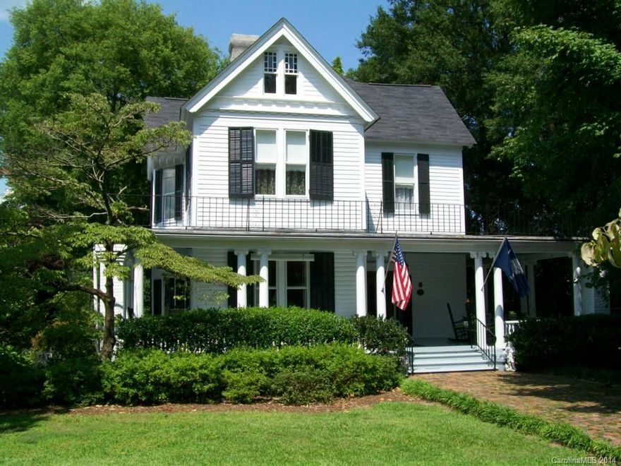 Completely Remodeled Historical home on 1.12 ac. Hardwood floors, Completely remodeled kitchen and baths, up or downstairs master bedroom suite and dressing room, walk in shower, wrap around proch. detached garage, fountain & cascading fish ponds. Outside sitting areas. 33 Ft RV storage shed, fenced picket rear yard. Gas Pac and heat pump, All the modern conveniences!