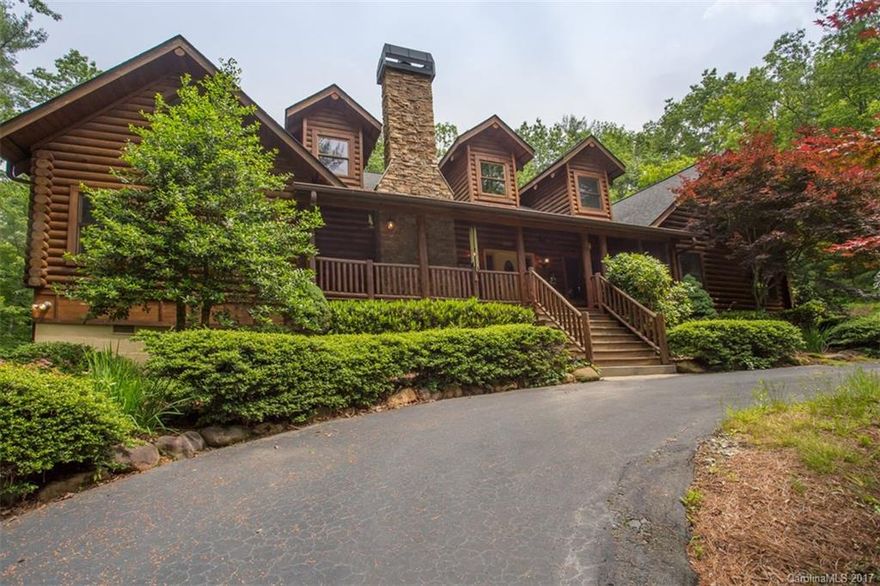 One Owner, Custom Built LOG HOME tucked away on 2 private acres. This master piece has 2 MASTER BEDROOMS ON MAIN LEVEL, HEART PINE FLOORS, open floor plan with breath-taken cathedral ceilings, a MASSIVE ROCK FIREPLACE, WET BAR for entertaining, SCREENED IN PORCH WITH FIREPLACE, walk-in closets, partial unfinished basement, 2 car garage with work area and golf cart parking. This home also comes with a HOME WARRANTY & a HOME GENERATOR. WALK TO ALL AMENITIES..SEE www.burlingameccwnc.com 4 MORE INFO