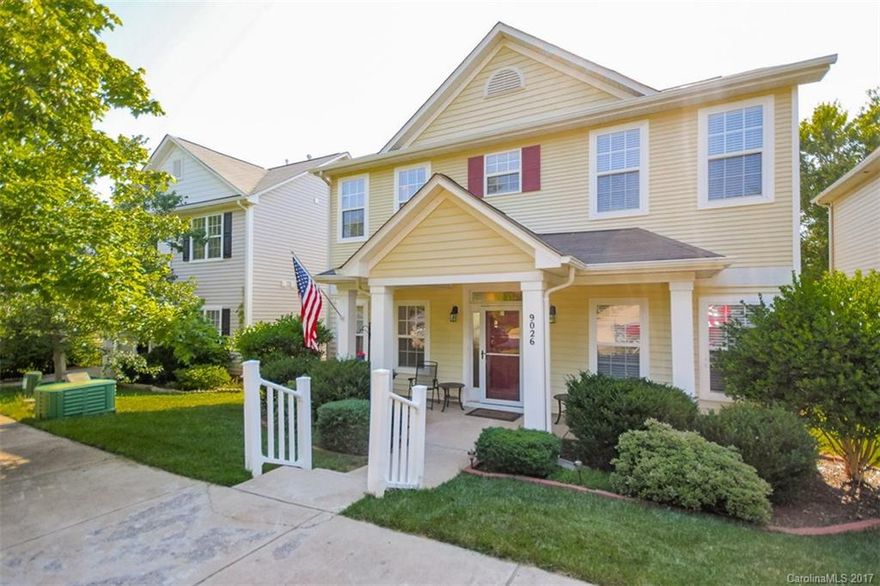 Open the door to this bright & open home. You will be greeted by lots of windows & natural light with newly painted walls, luxury plank floors, granite countertops and stainless steel appliances in the kitchen & a relaxing gas log fireplace in the living room. Walk up the carpeted stairs to find brand new carpeting & a master suite complete with walk-in closet & double sinks in the master bath. 2 additional bedrooms w/ hall access bath.