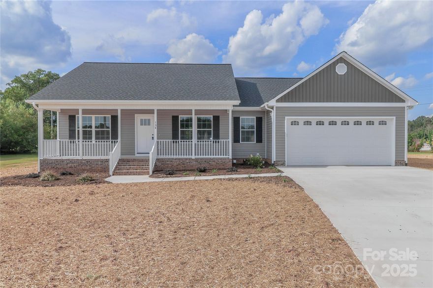 Charming new construction in a peaceful cul-de-sac neighborhood in the desirable Cool Springs area! Enjoy the serenity of country living with the convenience of nearby amenities. This move-in ready home is built by a long-time custom builder known for quality and attention to detail. Step inside to an open and airy split-bedroom floor plan featuring a spacious kitchen with white cabinetry, granite countertops, classic subway tile backsplash, a large pantry, and a generous laundry room. The great room and dining area showcase a cathedral ceiling and abundant natural light. The primary suite offers a relaxing retreat, complemented by two additional bedrooms and a well-appointed second bath. Don’t miss this beautiful home—schedule your showing today!