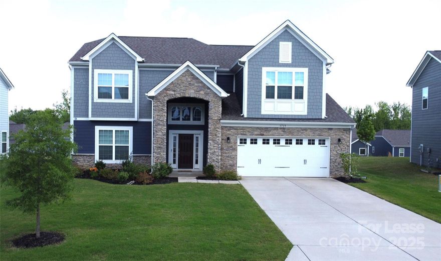 Like-new 2-story home in desirable Covington—available now! Built in 2025, this 3,356 sq ft home offers 5 bedrooms, 4 full baths, a front porch, backyard with patio, and a 2-car garage. 

Main floor includes a guest bedroom with full bath, flex space, open great room with fireplace, kitchen, and breakfast area. Upstairs features a spacious primary suite with walk-in closet and en-suite bath, three additional bedrooms, 2 full baths, loft, and laundry. Kitchen includes dark cabinets, quartz counters, gas range with hood, stainless steel appliances, tile backsplash, extended island, and pantry. 

Community amenities: pool, playground, and cabana. Near SC/NC border with easy access to Hwy 521, shopping, and dining. Rent includes HOA, refrigerator, washer, and dryer. Tenants pay for lawn care, water, gas, and electricity. All tenants 18+ must complete credit/background checks, show proof of funds, and pay an application fee. 1-year lease required, no subleasing or short-term rentals.