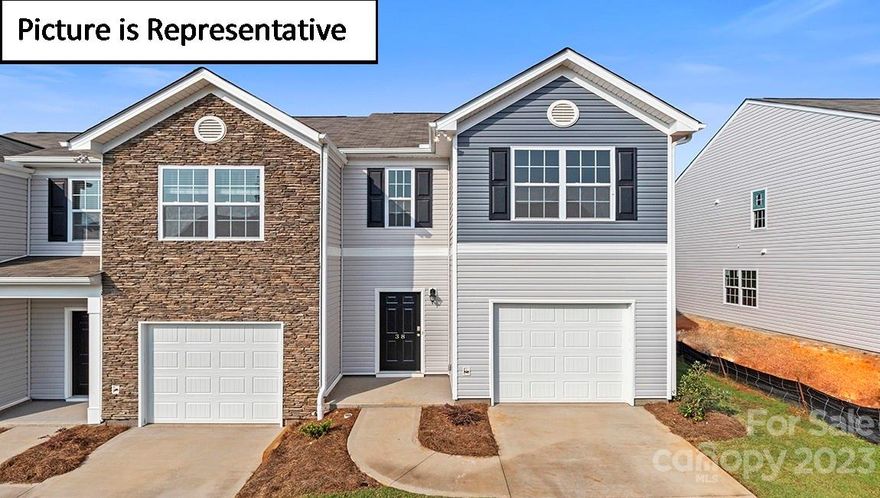 Brand New Townhome Community in Charlotte!  Rare opportunity to find new construction in the low 300's!  This location is perfect for an easy commute in Charlotte! Whether you are wanting to be near Downtown Charlotte, Northlake, Huntersville or Mountain Island-this location is convenient to everything. The Newton hosts an open concept dining room & family room. The kitchen includes shaker style cabinets, granite countertops, stainless steel electric range, microwave & dishwasher. Spacious primary suite with large closet and on-suite bathroom with double vanities, large shower and linen closet. This home is an incredible value with all the benefits of new construction and a 10 yr. Home Warranty! Home Is Connected? includes programmable thermostat, Z-Wave door lock and wireless switch, touchscreen control device, automation platform, video doorbell, and Amazon Echo. All home features are subject to change without notice. Internet service not included. Lot  19