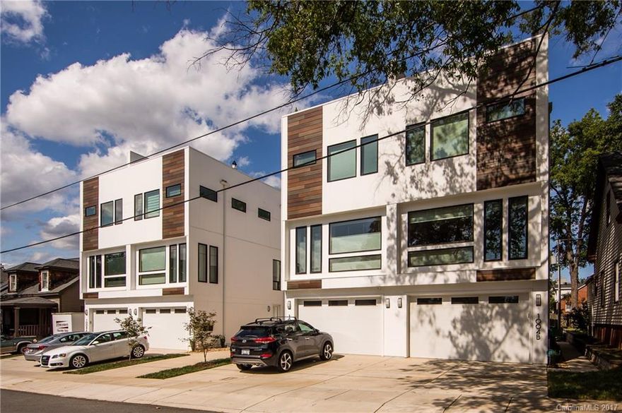 Amazing, modern 3 story condo w/ a 692 sqft rooftop patio! This beautiful home is close to all Uptown has to offer & steps from BOA Stadium. The 1st floor "den" area can be converted back to a 3rd bedroom & has a full bath.  The 2nd floor is the open living space you've been wanting, perfect for entertaining! The kitchen, dining, & living room all flow together & are accented by tons of natural light. The 3rd floor has great master suite w/large shower. The rooftop patio is NOT to be missed!!