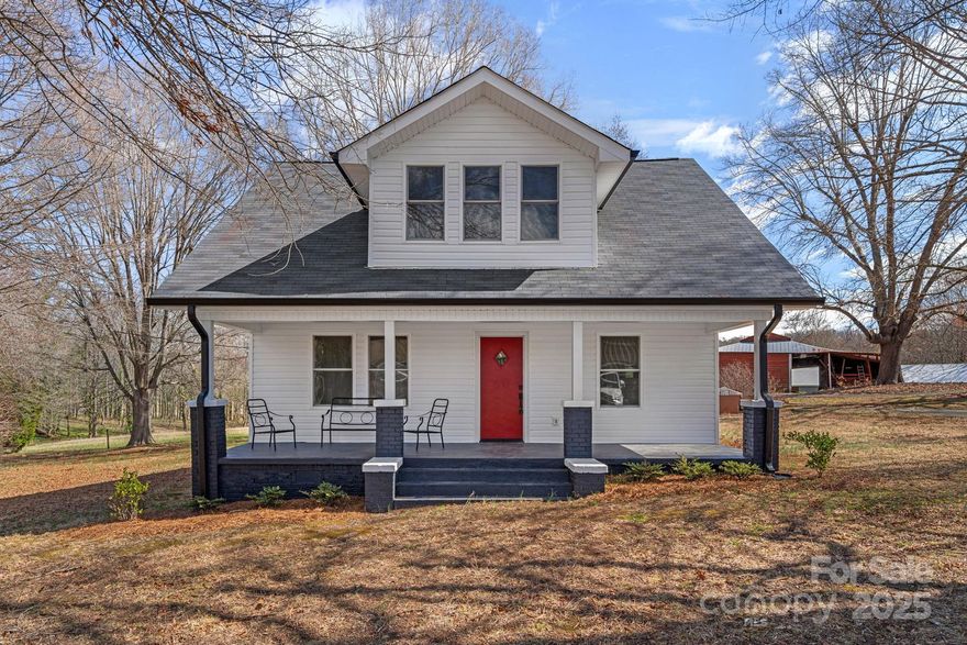 This charming farmhouse has been completely renovated from the top to the bottom with a perfect blend of modern elegance and classic appeal. Step inside to discover a living space bathed in so much natural light, featuring high ceilings and stylish finishes throughout. The kitchen boasts stainless steel appliances, granite countertops, and ample cabinetry, making it a chef's delight. Each of the spacious bedrooms offers comfort and tranquility, and the luxurious bathrooms are designed with contemporary fixtures and beautiful tile work. Nestled on a half acre, this home is just minutes away from parks, shopping, and dining.