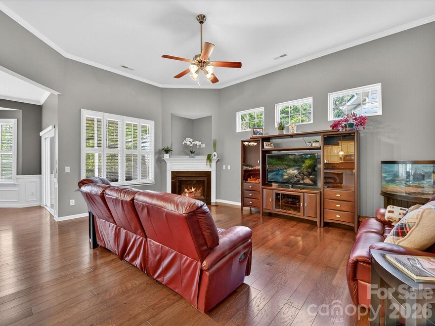 Welcome home to the highly sought-after Cobblestone community in the heart of Indian Land—perfectly positioned near shopping and dining, and just minutes to Ballantyne, Fort Mill, Waxhaw, and Tega Cay. Tucked away on a quiet cul-de-sac with county taxes only, this beautifully appointed home offers the perfect blend of luxury, comfort, and convenience.

A grand entrance with soaring 10-foot ceilings and elegant arches sets the tone, complemented by hardwood floors and plantation shutters throughout much of the home. The gourmet kitchen is a chef’s dream, featuring upgraded cabinetry, granite countertops, a gas cooktop, double oven, and elegant finishes that make both everyday living and entertaining a delight.

The oversized primary suite on the main level is a true retreat, showcasing a gorgeous trey ceiling, a huge walk-in closet, and serene views. The inviting living space centers around a cozy fireplace, creating a warm and welcoming atmosphere. Upstairs, a full second-floor suite offers incredible flexibility—ideal as a bonus room, guest suite, or private retreat.

Step outside to enjoy the screened porch overlooking a flat backyard with tranquil pond views, enhanced by a custom retaining wall and a full irrigation system in both the front and backyard to keep the landscaping lush year-round. The epoxy-finished garage floor with utility sink adds both function and style.


Community amenities include a pool, clubhouse, and vibrant neighborhood activities, and lawn maintenance is included for easy, low-maintenance living. With stone exterior accents and freshly painted front porch, screened porch, and patio, this home is truly move-in ready. An office on the main level could easily be converted into a fourth bedroom, offering even more versatility to fit your needs.

Welcome Home!