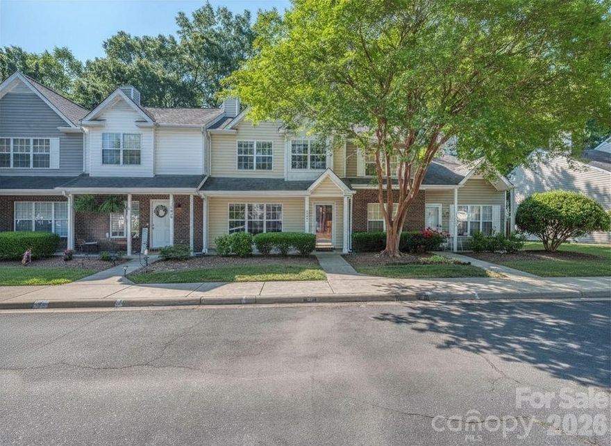 Tucked into one of STEELE CREEK’s most convenient locations, this inviting townhome offers the kind of low-maintenance lifestyle today’s buyers are looking for—with spacious living areas, functional design and wooded privacy behind the home.

FROM THE MOMENT YOU ARRIVE, the mature trees and charming vinyl siding exterior create a welcoming first impression. Inside, the main level features durable updated, luxury vinyl plank flooring, abundant natural light and an open layout that flows comfortably from the living room to the dining area and kitchen. The generously sized living space offers flexibility for everyday living, entertaining or working from home, while the cozy fireplace adds warmth and character to the heart of the home.

THE KITCHEN OFFERS A FUNCTIONAL LAYOUT with abundant natural light, a center island, ample storage and an adjoining dining area overlooking the private rear patio. Sliding glass doors bring the outdoors in and open to a fenced patio area with a peaceful wooded backdrop — ideal for morning coffee, grilling out or simply unwinding after a long day.

A CONVENIENT MAIN-LEVEL LAUNDRY LAUNDRY AREA and guest powder room add to the home’s functionality. Upstairs, the primary suite offers vaulted ceilings, updated flooring, walk-in closet space and a private bath. Two additional bedrooms provide flexibility for guests, office space, hobbies or family needs, along with a second full bath upstairs.

THIS HOME OFFERS AN OUTSTANDING OPPORTUNITY for buyers seeking affordability, convenience and space in a highly desirable Southwest Charlotte location. With easy access to shopping, dining, Charlotte Premium Outlets, RiverGate, major interstates, the airport and everything Steele Creek continues to offer, the location is truly hard to beat.

THERE IS NO RENTAL MAX so, investors are welcome. (*Please confirm with the HOA). Neutral townhome with good natural light and great flexibility. 

RESIDENTS ALSO ENJOY ACCESS TO DESIRABLE COMMUNITY AMENITIES including a neighborhood pool (only 950 feet from this townhome!), charming clubhouse area and a fenced dog park surrounded by mature trees—perfect for enjoying Charlotte’s beautiful seasons and an active, low-maintenance lifestyle. The established setting and thoughtfully designed common areas add to the community’s welcoming feel and everyday appeal.

WHETHER YOU’RE A FIRST-TIME BUYER, INVESTOR OR SOMEONE SIMPLY LOOKING FOR EASY LIVING WITH ROOM TO SPREAD OUT, THIS STEELE CREEK TOWNHOME IS FULL OF POTENTIAL AND VALUE.
