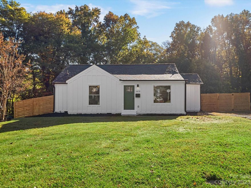 No expense spared on this 3 bedroom, 1.5 bathroom home that was overhauled down to the studs. Featuring new HVAC, plumbing, electrical, 30 year architectural shingle roof, Hardie siding, vinyl double hung windows, privacy fence, electric water heater, LVP flooring, Stainless Steel appliances and Quartz countertops. Conveniently located just off I-77, minutes away from Southend and the LoSo Village development!