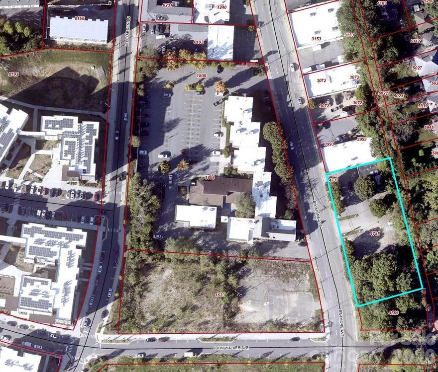 Excellent Redevelopment Site in Downtown Asheville on Biltmore Avenue.  Great medical office site, Multi-family site, office, retail, etc... (see attachment).  Concept plan for Multi-Family Apartments.  No value in the old used car building.  Tenant is on a Month to Month.