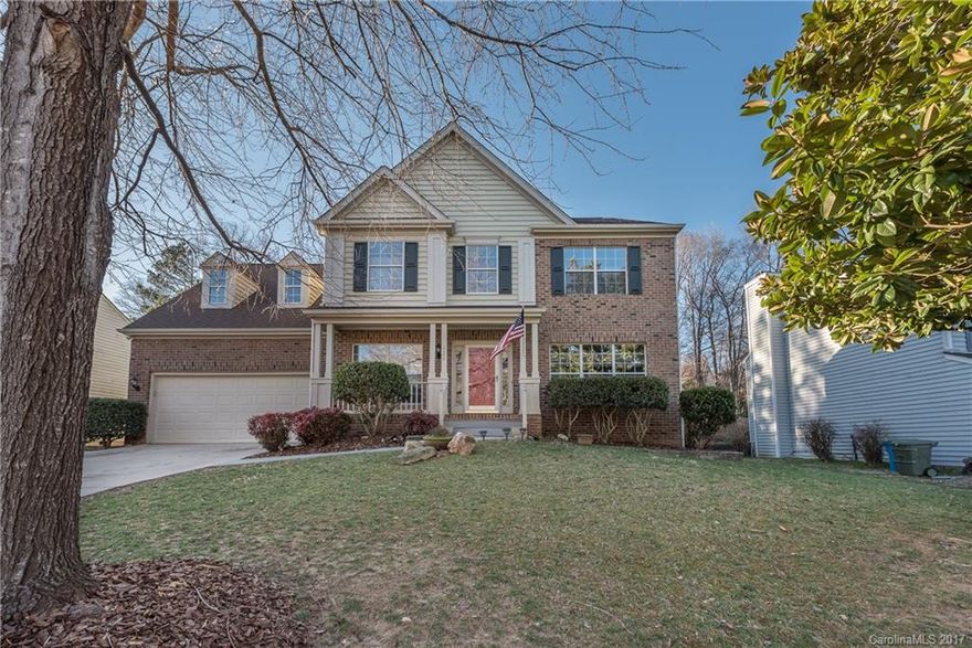 Welcome home!! This spacious home has it all, large inviting entryway with formal Living, formal dining room. Open great room with gas log fireplace flowing into beautiful updated kitchen. Laundry room on first floor, 5 generous sized rooms upstairs, or one could be used as bonus/ play/ workout/ media room. Master suite has cathedral ceiling & HUGE walk in closet. Master bath recently upgraded. Whole house has brand new paint, very private fenced backyard with lovely landscape. Move in READY!!!