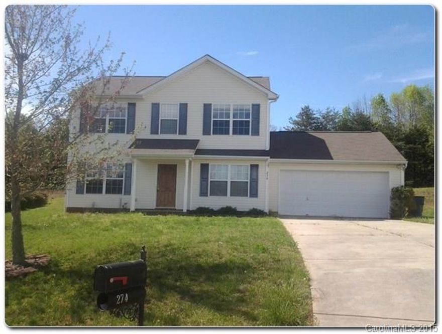 Fantastic 2 story home with 2 car garage in Concord!! Living room is accentuated with vaulted ceilings and fireplace. Seperate dining room and breakfast area with sliding glass door that leads to patio.  Functional kitchen with white cabinetry. Home features 2 decent sized bedrooms and a master bedroom with walk-in closets.  Bright home with lots of space.