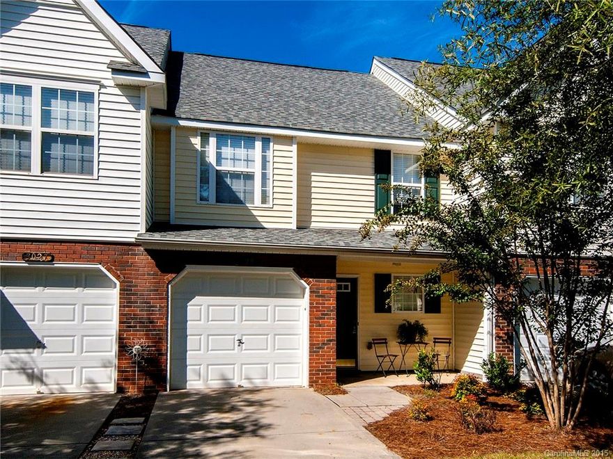 Welcome to Hanover! A small community located off 521 and minutes away from the Fort Mill and Ballantyne areas. Low Lancaster taxes too! This unit offers a wooded back yard that welcomes tranquility, peace and quiet for you to enjoy. Custom dark cabinets complimented by an upgraded countertop finish, showcases this cook-ready kitchen. Upstairs offers both the master and oversized second bedroom with a full bathroom in each. Enjoy a nice stroll to the neighborhood pool or sit by one of the ponds.