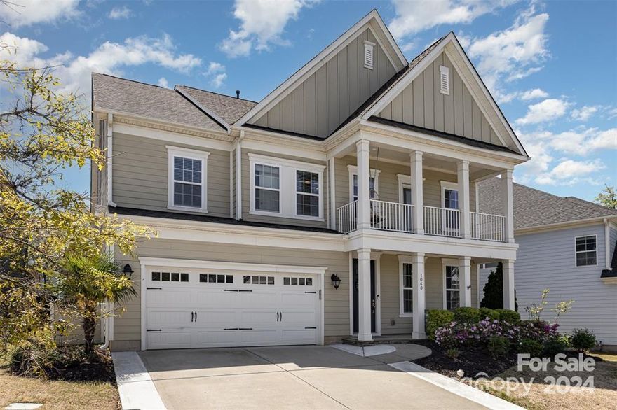 Welcome to Brayden! This beautiful home is located in the heart of Fort Mill! Close to award winning schools, shopping & mins from I-77. Built on one of the larger lots, the backyard features versatile living areas & built in paver fire pit with cover. The community pool, trails, playgrounds and clubhouse are just steps away. And the view of the pond from the balcony is simply stunning all year round. The gourmet kitchen has double ovens, a pot-filler, recently updated quartz countertops, and sitting space around the oversized island. Ceiling height cabinets and a large walk-in pantry provide plenty of storage. The bedroom and full bath on the main floor can be used as a guest room or extra living space. Upstairs you will find THREE more bedrooms, a large bonus room with built-in sink/counter/cabinets, and a spacious primary w/private ensuite & large walk-in custom closet. This home combines style, functionality & a prime setting for an exceptional living experience.