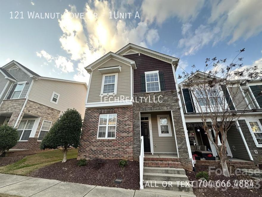 Incredibly comfortable 3 bedroom 2.5 bathroom townhome in Mooresville's beautiful Waterlynn neighborhood. As you walk in the front door you are greeted by darkened hardwood flooring that pleases the eyes. The kitchen area features plenty of cabinet and counter space as well as stainless steal, energy efficient appliances. Towards the back on the first floor are beautiful sliding doors that lead to the concrete back porch and the walkway to the garage. The second floor features soft, clean carpeting throughout. Along w/ the spacious master bathroom , the master bedroom has a large wall in closet, so sharing space is no problem! A beautiful loft area, the other  bedrooms, and full bathroom are upstairs too. Located in an incredible school district and within 5 miles from a Target, Walmart, and many other desirable locations. The neighborhood also has an amazing pool. Apply today!
