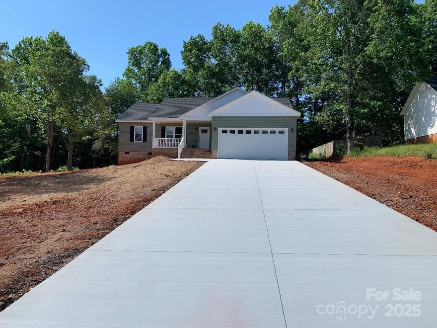 New Construction home in West Iredell. Three bed room two bath, covered front and rear porches and two car garage. Granite countertops throughout. And stainless steel appliances