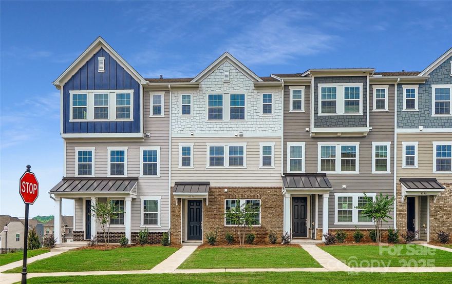 Designed for comfort and convenience, the Chamberlain is a three-story townhome featuring a third bedroom upon entry that can transform to suit the homeowner’s needs. The second floor hosts a modern gourmet kitchen, breakfast nook and a spacious family room with a balcony to offer seamless everyday living. Perfectly nestled on the top level is the serene owner’s suite with a full-sized bathroom, while on the opposite side is a cozy loft and secondary bedroom. Upgraded options for this home include: a fourth bedroom and third bathroom in lieu of a flex room. Plus, our signature Everything's Included program means you will get quartz or granite kitchen countertops, subway tile backsplash, ceramic tile, and luxury vinyl plank flooring at no extra cost! Elizabeth offers close proximity to highly rated schools, dining and recreation, and it is located just 19 miles from uptown Charlotte.