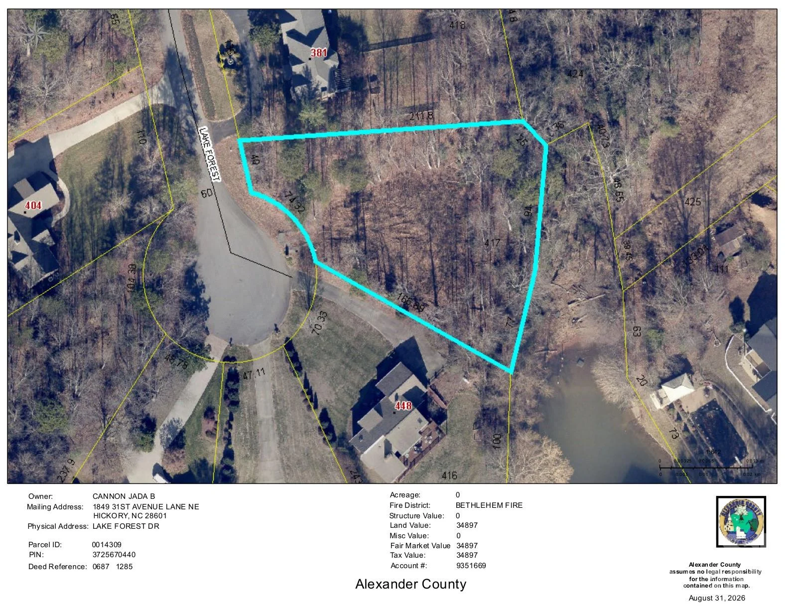 00 Lake Forest Drive, Taylorsville, NC, 28681