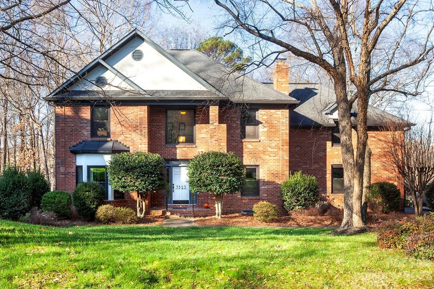 Rare opportunity in South Charlotte’s established Brittany Oaks neighborhood. This stately full brick traditional sits on a .64 cul-de-sac lot, just around the corner from Stonecrest and easy access to I-485. All the big ticket items have been done, new windows throughout, newer roof, HVAC, water heater & more. Inside, a two-story foyer leads to a large living room w/ sunken area and dining option. There’s a den w/ fireplace and wet bar (currently used as formal dining). The kitchen has white cabinetry w/ farmhouse sink, stainless appliances and opens to a light-filled breakfast room. Upstairs, there are four bedrooms, including the primary suite w/ tray ceiling, two closets and bath w/ jetted tub, shower and dual vanity. There’s also a bonus room over the two-car garage. Relax on the multi-level back deck, overlooking the fully fenced backyard. Sellers offering a credit for new hardwood floor refinishing and new carpet for buyers, making this wonderful home even better. Welcome home!