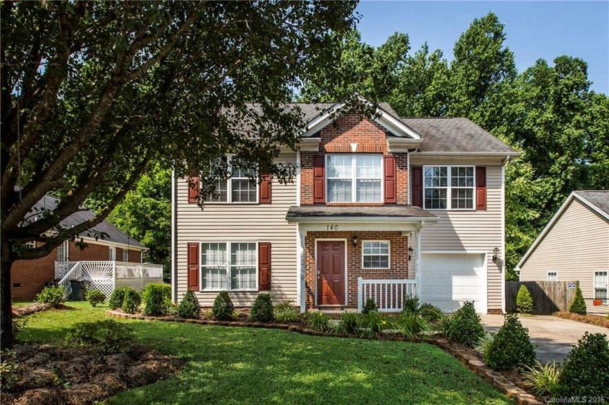 140 Pheasant Ridge Circle, York, SC 29745. This 3BR, 2.5BA Home is move- in ready and waiting for you. Open Floor Plan shows off the Lg. Family Room, Eat-In Kitchen and Sunroom.  Spacious Master Bedroom w/ Ensuite, Fresh paint, and New Carpet is offered throughout.  Quaint Patio in Back w/Fence for privacy. Close to By Pass and Prestigious York Comprehensive High School.