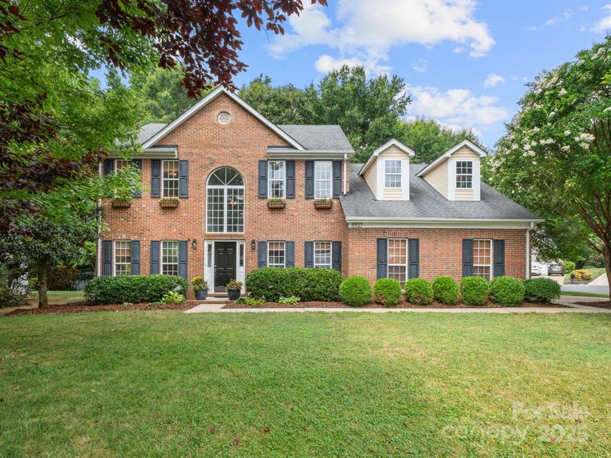 Welcome to this move-in ready home nestled in desirable Ellington Park! With over 2700 sq. ft.,  4 bedrooms, 2.5 baths, this home offers a perfect blend of function, comfort and great outdoor space on a cul-de-sac. On the main level, enjoy a spacious family and living room, dining room, office with french doors, a large open kitchen with granite countertops and newer stainless appliances and breakfast area, laundry room and half bath. Upstairs offers a generous primary suite with en-suite bath, 3 additional bedrooms–one of which could be used as a bonus room. The secondary bathroom was recently updated. The large private fenced backyard has mature trees and a patio with a paver walkway to the fire pit! Perfect for outdoor gatherings. This is a well maintained community with low HOA fees and easy access to shopping, dining, top rated schools, and I-485. Don't miss this opportunity to live in one of South Charlotte's most friendly neighborhoods!  Multiple offers. Submit by 9:30AM Monday.