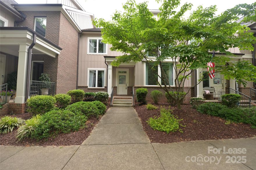 Awesome Location and just Beautiful, well-maintained townhouse located in a peaceful Davidson neighborhood. This three bed, three full bath, open concept home offers high ceilings, neutral paint, hardwood flooring and an attached two-car garage. Kitchen features granite countertops, tile backsplash, stainless appliances, gas cooktop, breakfast bar and pantry. Adjacent dining area/family room with access to the enclosed courtyard that is perfect for relaxing and entertaining. Two-story great room with plentiful light and gas fireplace. Guest bedroom with attached bathroom on main, which could be used as a home office. Spacious master bedroom with tray ceiling, large walk-in closet and en-suite that includes dual sinks, separate tiled shower and soaking tub. There is an additional bedroom and bathroom upstairs. Harbour Place Park and access to a public kayak/canoe launch is just steps away. Convenient to I-77, Ingersoll Rand, Lowe's, Davidson College & historic downtown Davidson.Must see