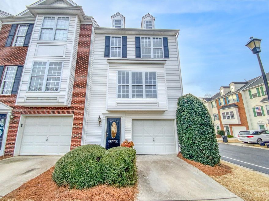 Gorgeous 3 story townhome in the heart of Fort Mill.  This townhome has a great floorplan featuring a lower level with the laundry closet, half bath and a flex room with a walk out to the patio area that has so much potential.  The second and main floor features an open floorplan with the living room, dining and the eat-in kitchen.  Large windows and a balcony brings so much natural light to this floor and it features a convenient second half bath.  
The third floor features all three bedrooms and two full baths, all room have great natural light and are cozy and ready for you to move in!