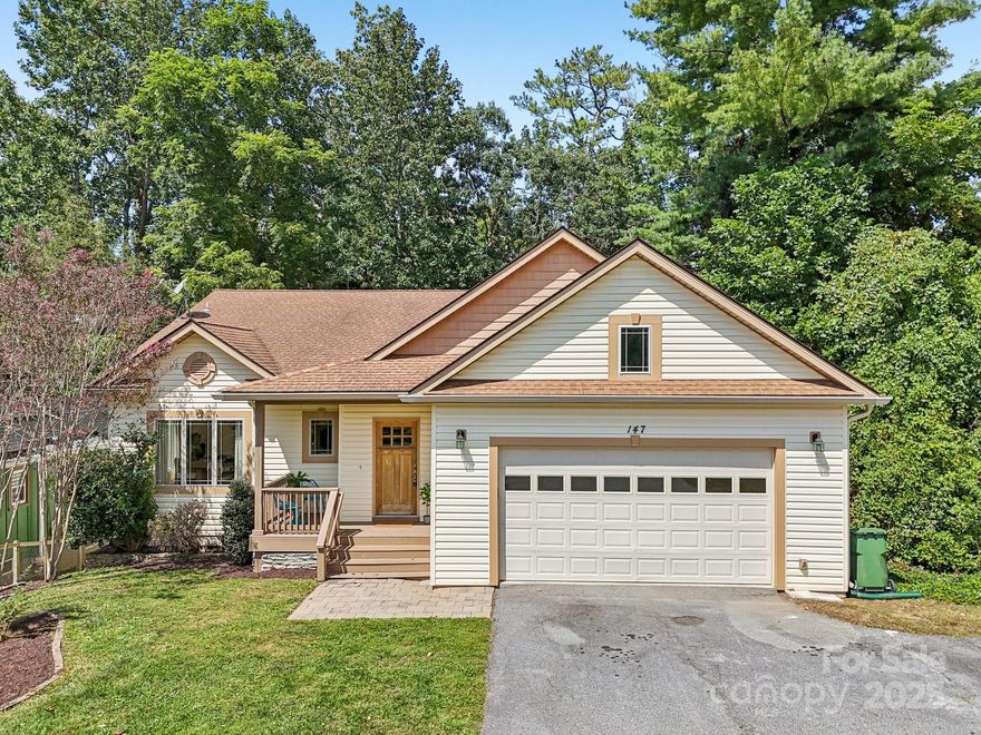 Rarely does does such an ideal floorplan and location hit the market!  This tasteful and well-maintained craftsman ranch home is available for one lucky buyer!  Come see why people love living in the heart of South Asheville, so close to Hendersonville Road's shopping and dining, only a few miles to Biltmore Park Town Square, an easy drive to all the sights and activities along the Blue Ridge Parkway, and a simple 0.2 mile walk to charming Jake Rusher Community Park.  Arden offers so much, conveniently located only 10 miles to downtown Asheville or 12 miles to downtown Hendersonville.  This home is on a quiet, friendly street, where neighbors know each other and care how you're doing!  All that you need is on the main level of this floor, with only a couple of stairs for entry.  A spacious garage, generous laundry room, open and bright kitchen, and three bedrooms, 2 bathrooms are on the main floor.  Downstairs you'll find an enormous family room, generous storage, and an extra bedroom suite.  The sky is the limit for options in the lower level!  Ideal for artists, kids, your home office, your favorite hobby, you name it!  With high ceilings, a separate entrance, and space for a kitchenette, you could create an ideal 2nd living quarter, or a multi-generational living space.  Minimal yard maintenance allows you to spend your time on the fun things, like nearby hikes, parks, theaters, or just relaxing on your shady deck!  Don't be deceived by the charming exterior, you've got over 3400 sqft to spread out in this house!