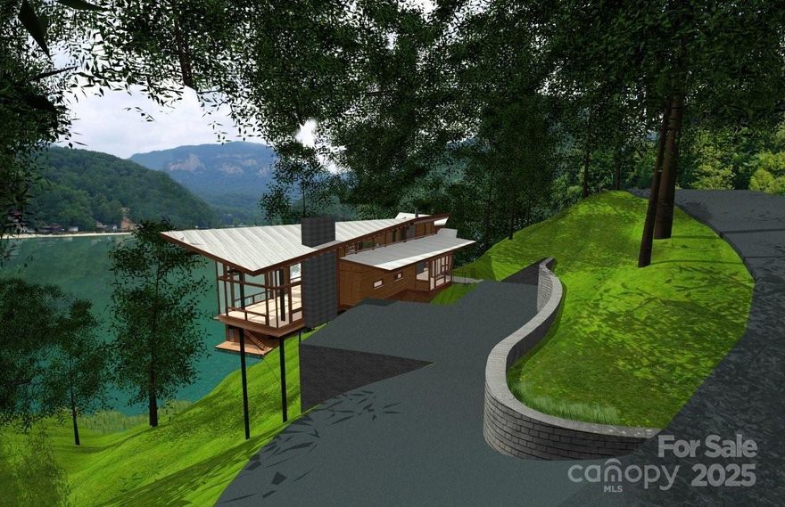 Welcome to the Lake Life on Lake Lure! Lake Lure is working hard & will be back soon! The Town of Lake Lure has announced that they plan to reopen the Lake in May of 2026! It's a perfect time & opportunity to start building the Lakefront Home of your Dreams! The Seller has Architectural Design plans, for a beautiful custom/contemporary Glass Treehouse Style Home. Designed w/ a Boathouse Offering 2 Bays & Upper Deck! Lakefront living with mountain views! Including a view of Chimney Rock & open Waterview's on main channel that leads to the Heart of Lake Lure! Lake Lure Beach, Washburn Marina, Morse Park, Community Center & Public boat parking is available; so, you can go by boat to enjoy Dining, Entertainment, Arts & Crafts. Summer in Lake Lure offers a Farmers Market on Fri.'s, Annual Dirty Dancing Festival, Triathlon, Polar Plunge, Car Shows, & an active Hickory Nut Gorge Chamber of Commerce. Buyer to install Well & to tap in is required to connect to the Town of Lake Lure Sewer. No POA Dues or C&R's. Town of Lake Lure for Building Permits & Guidelines. Agent has a breakdown of the Building Requires to share and contact information for the Town of Lake Lure Building and Permitting Dept's. Call today for details on Designs & Town of Lake Lure.