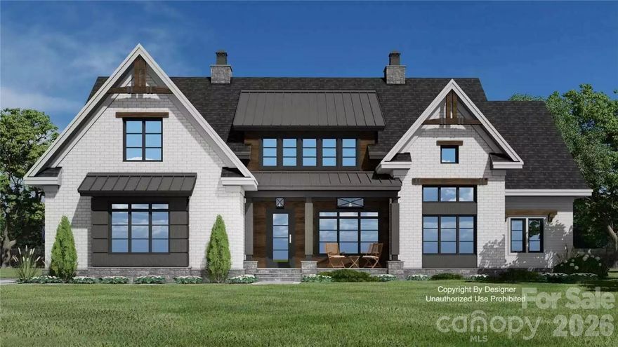 Build and customize your own lakeside retreat in the quiet and private Lakewood community. This exceptional waterfront lot is nestled at the end of a quiet cul-de-sac, offering rare privacy, natural beauty, and direct access to the water. Surrounded by mature trees and located in a peaceful cove, the setting is ideal for those seeking serenity without sacrificing convenience.

Just minutes from the Little Creek Boat Access, this location is perfect for boating, paddle sports, and enjoying the relaxed pace of lake life. Optional HOA boat storage is available for added convenience. Whether you’re looking for a weekend escape or a full-time residence, this property offers the perfect balance of seclusion and accessibility.

Playing a part in designing your own home means opening up for possibilities—you can explore adding a walkout basement, choose your exterior finishes, siding, colors, and tailor the interior to suit your needs and style. With county water, sewer, and natural gas available, the site is ready for your vision to come to life.

The Redwood modern farmhouse plan from Next Horizon Homes is a featured design for this lot, offering timeless style with contemporary flair. The home features durable steel construction with warm wood accents and abundant natural light throughout. A main-level primary suite and guest room provide ease of living, while the expansive great room with fireplace creates a welcoming space for gatherings. The chef’s prep kitchen includes a pantry and center island, ideal for entertaining. A vaulted home office offers a quiet, inspiring workspace, and each bedroom includes a walk-in closet. A covered rear porch invites outdoor living in every season.

Located just a short drive from Charlotte and close to shopping, dining, top-rated schools, and healthcare, this property offers the best of both worlds: lakeside living with city convenience. Don’t miss this rare opportunity to build a custom home in one of the area’s most desirable lakefront communities.