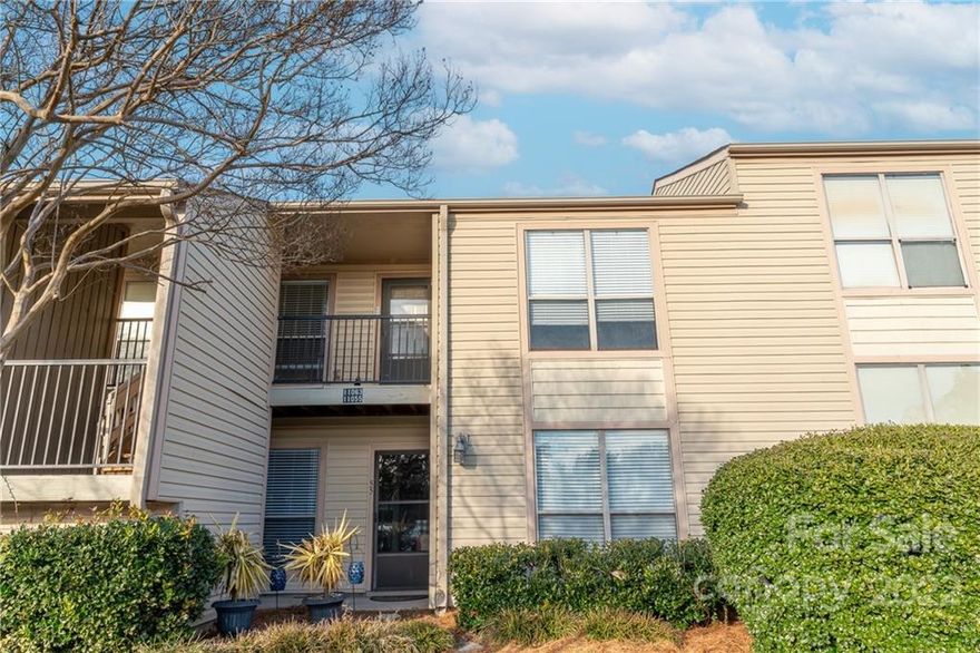 Move-in ready, adorable 1 bed, 1 bath 2nd floor condo with upgrades! Open concept has new luxury vinyl plank flooring throughout. Walk through the living and dining area right to the updated galley kitchen. Off the dining area are sliding glass doors which open up onto private patio. Primary bedroom has tons of natural light and includes a large walk-in closet. Great Location!! Near to shopping, restaurants and easy interstate access. Exterior building maintenance, yard and landscaping maintained by HOA.