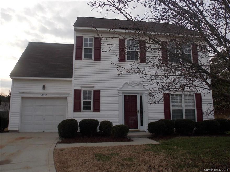 Newly updated Three Bedroom Home off Eastfied Rd in N.Charlotte! Bright and open Three bedroom Two story home in a Cul-de-Sac! Formal dining right off the foyer, updated kitchen with eat in area that opens to the large great room with fireplace. Spacious master suite with an over sized garden tub, stand up shower and large walk in closet, two more ample sized bedroom and a bonus/4th bedroom with plenty of storage space!