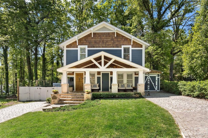 This gorgeous craftsman style home in downtown Black Mountain was fully renovated in 2018 to incorporate modern finishes while maintaining the integrity of its historic charm. The first floor features an open floor plan, living room with gas fireplace, covered deck, and beautifully appointed master ensuite. Spacious master bathroom features a shower, custom vanity, and clawfoot tub. The second floor was recently rented as an adorable two bedroom, two bath apartment with kitchen. It has option for separate entry/parking. It features a cozy den or 4th bedroom. A washer/dryer on each floor and a tankless water heater add to the convenience, comfort, and efficiency. The property is within walking distance of downtown restaurants and shops and beautiful Lake Tomahawk. It’s only a 15-min drive to Asheville. This home offers a luxury "lock and leave" lifestyle whether you choose to use it as a single family residence or a 2 flat with rental possibilities.