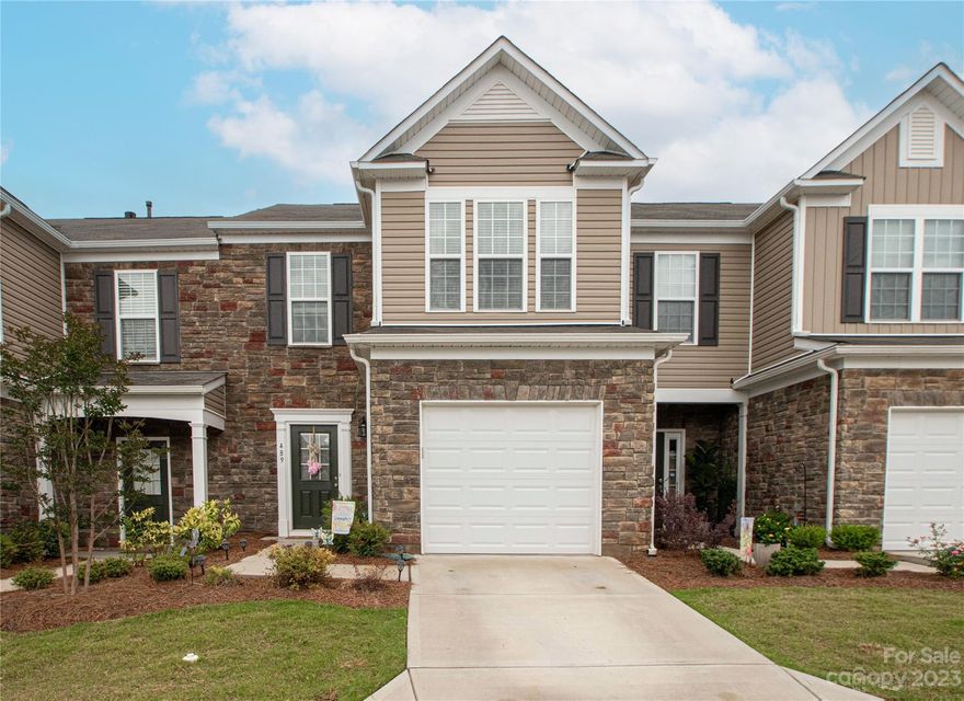 GRAB THIS ONE BEFORE SOMEONE ELSE DOES! Inventory is low and this Fort Mill location is hot! Built in 2020, this lovely, move-in-ready townhome with 1592 sq. ft. located in popular Catawba Village is waiting for YOU! Prime SC location close to Interstate 77 with easy access to shopping, restaurants, entertainment & the airport. Upon entering, you will be pleased to find the updated features that are desired by todays buyer. Main level with open concept, luxury vinyl plank flooring, L/R with gas fireplace, 1/2 bath, D/R, white kitchen cabinets, gas stainless range, quartz countertops and neutral paint. Second level feautures Primary bedroom with dual sinks and a tub/shower combo plus 2 add'tl bedrooms and full bath.  2nd floor laundry.  School Assignment: Springfield Elementary, Springfield Middle School & Nation Ford High School.  This GATED community features community walking trails and a wonderful amenity area with pool and clubhouse.  DON'T MISS OUT! Make an appointment today!