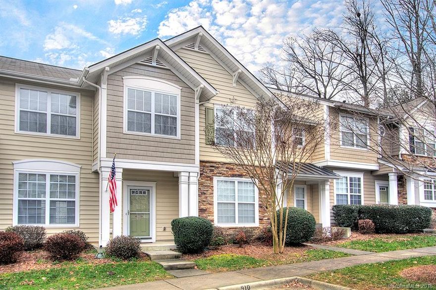 Move right in to this wonderful home in convenient Fort Mill!  Freshly painted & neat as a pin.  Great room w/corner FPL plus TV niche.  Beautiful arched entry to DR which has wainscotting & French door leading to private enclosed patio.  Updated kitchen w/SS appls plus granite & overhang perfect for stools & entertaining.  Lots of cabinet & counter space plus lrg pantry.  Vaulted MBR w/large closet w/built-ins. Conv laundry upstairs. Lots of windows add tons of natural light & open feel.