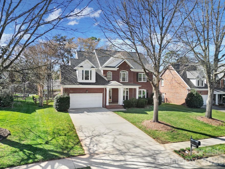 Welcome to 9025 Cambridge Green Drive tucked away in the established Balmoral Park community, this well-cared-for full brick 5-bedroom home offers the perfect blend of comfort, updates, and everyday functionality. Inside, you’ll find a fresh, move-in-ready feel with refinished hardwoods, new carpet, updated lighting, and a clean, neutral interior throughout. The remodeled kitchen features granite countertops, a classic backsplash, and stainless steel appliances, creating a welcoming space for both daily living and entertaining. Designed for modern living, the home is hardwired for gigabit Ethernet in multiple rooms with fiber internet options available—ideal for working from home or staying seamlessly connected. Step outside to a fully fenced backyard with a spacious deck, perfect for relaxing evenings or weekend gatherings. Located in a prime South Charlotte location, this home is just minutes from The Bowl, Blakeney, and StoneCrest, offering easy access to shopping, dining, and entertainment while enjoying the charm of an established neighborhood.