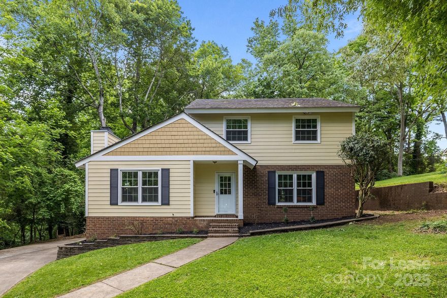 Super cute home in sought after Stonehaven. Sits on a cul-de-sac that backs to wooded area for more privacy and enjoyment. Home has been updated with fresh flooring, paint, and landscaping.  Windows, kitchen, and primary bathrooms have been updated in the recent past. Wide plank laminate natural colored flooring in the kitchen, dining area, and living room. Upstairs floors have freshly refinished hardwood flooring. Primary bathroom has tiled walk in glass enclosure. The first floor offers two large living areas with the two story great room and brick hearth. Over half an acre and the home sits back on the lot for quiet living. Don't miss out on this opportunity to get in to this great neighborhood at a lower price.