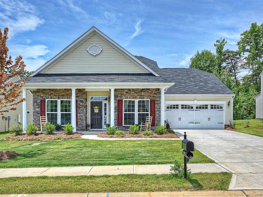 Gorgeous ranch with game room/bonus up. Gourmet kitchen with granite countertops, 42" cabinets, stainless appliances. Beautiful 5" hardwood flooring which runs front to back to create an open flow.  Open floor plan perfect for entertaining. Spacious master on main with spa like master bath. Two other bedrooms down with full bath. Walk-in attic. Backs up to trees for privacy. Sought after community with great schools and located close to major highways and Lake Norman. This one will not last!