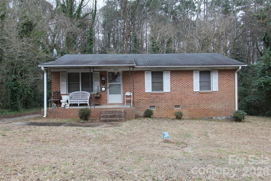 GREAT OPPORTUNITY TO PURCHASE A 1018 SQUARE FOOT BRICK THREE BEDROOM ONE BATH HOME AND MAKE IT YOUR OWN. Located only minutes from local shopping and restaurants in downtown Wadesboro.  This house has great potential for a personal home and/or an investment property.  Come see it before it’s gone.