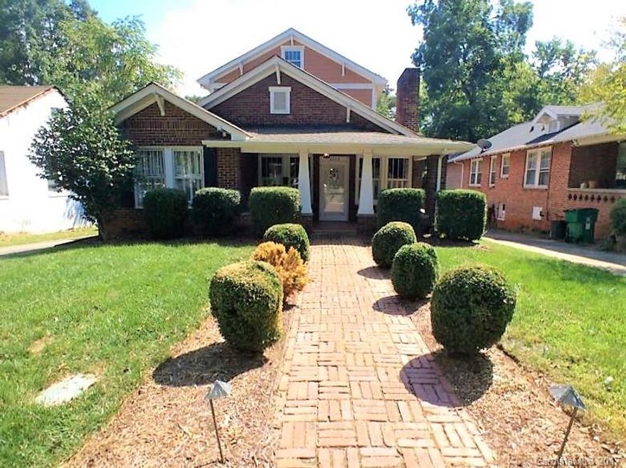 Built in 1936, this well-kept Dilworth home includes 3 bedrooms, 3 bathrooms and plenty of space to make your own. Greet friends and neighbors on the covered front porch. Don't overlook this amazing LOCATION. Lombardy Circle is off of East Blvd and in close proximity to Fresh Market, The People’s Market, Caribou Coffee, Starbucks, Panera Bread, Bad Daddy's Burger Bar, Kid Cashew and more. This home is so close to Freedom Park, and Edgehill Park and Queens University of Charlotte are nearby.