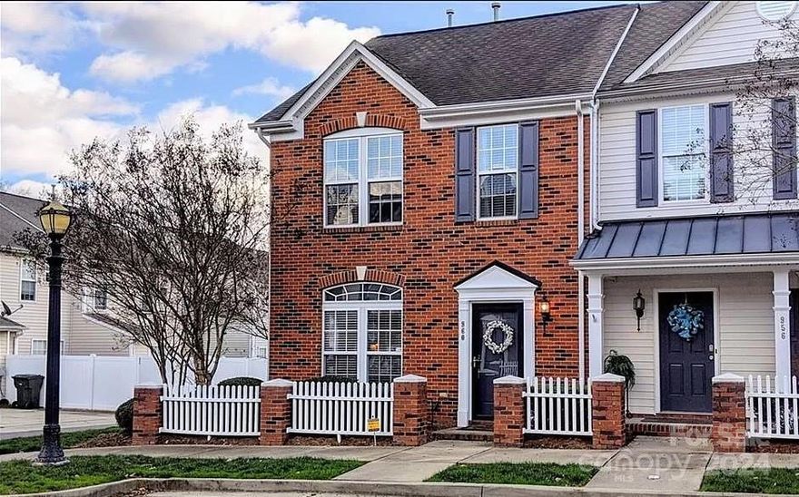 This cute and cozy end unit townhome in Manchester Village feature an open layout with large living room, eat-in kitchen with stainless appliances & breakfast nook, half bath and laundry on the main level. Upper level offers spacious primary bedroom w/ en-suite bath & walk-in closet, a second bedroom & additional full bath. Wood laminate flooring on main level and carpet in bedrooms. Small yard area with patio and 2 private parking spots in the back.  Community Pool & Sidewalks throughout the complex. Conveniently located near local shops, restaurants & highways for an easy commute in & around the Rock Hill and Charlotte Metro Areas. There is a tenant currently in place until July 31st. Seller is flexible on closing with tenant in place or waiting until tenant vacates.