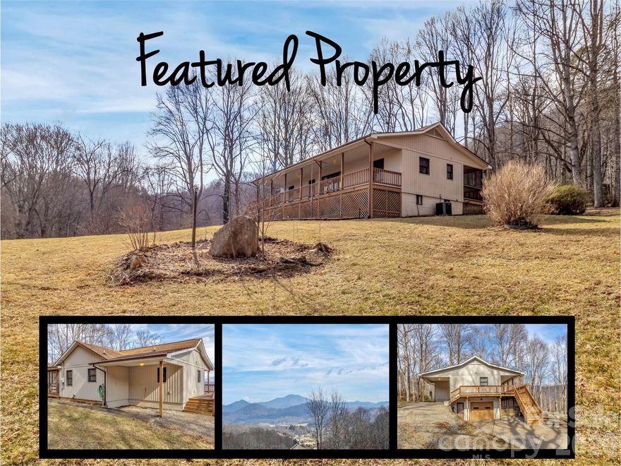 Enjoy mountain living in this charming 2 bedroom, 2 bath home with nearly 1100 square feet in the desirable Jonathon Creek area.  Set on 1.75 acres with beautiful mountain views, the home features a huge deck and a screened-in back porch--perfect for relaxing and enjoying the scenery.