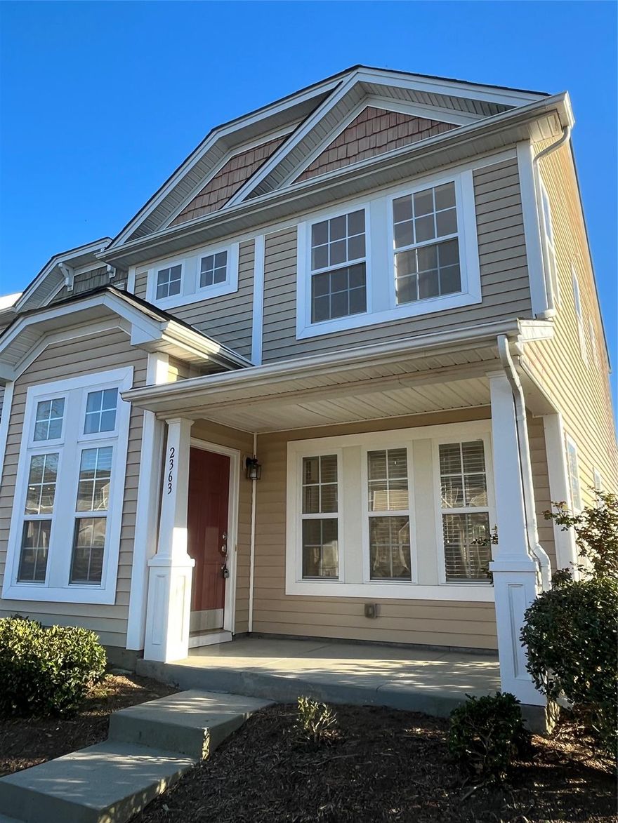 Town Home for lease in Cedar Mill Subdivision. Convenient locations near I-485, I-85, and minutes from the White Water Rafting Center. This low maintenance townhome is minutes from the airport and shopping. New Luxury Vinyl Plank throughout lower level and upstairs bathroom. Upstairs and staircase is new carpet just installed. The living area is two stories open to the recessed lighting. The large windows bring in a great deal of natural light. The master bedroom is downstairs with a full bathroom and walk in closet. The upstairs suite also includes a full bathroom and walk-in closet. This is a corner unit townhome with a pathway making a short distance to the pool. Come check out the amenities and luxury living. The monthly rent includes water, trash, pool, exterior, and lawn maintenance.