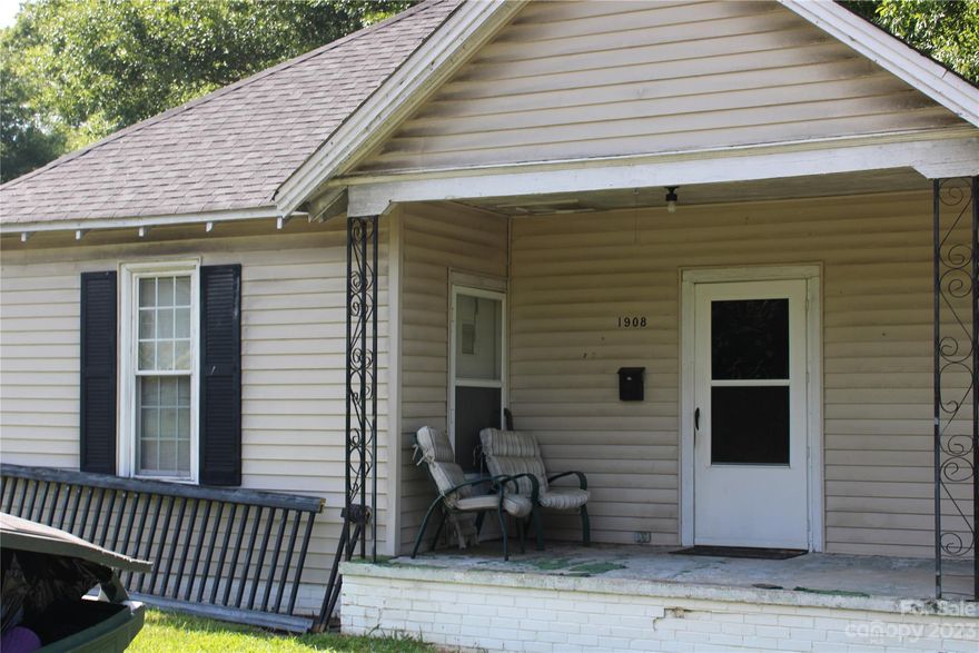 Investors special! This 1930's bungalow is located in East Gastonia on nice level lot with front porch, deck, 2 bedrooms & 1 bath just waiting for your special touch. Home sold as is