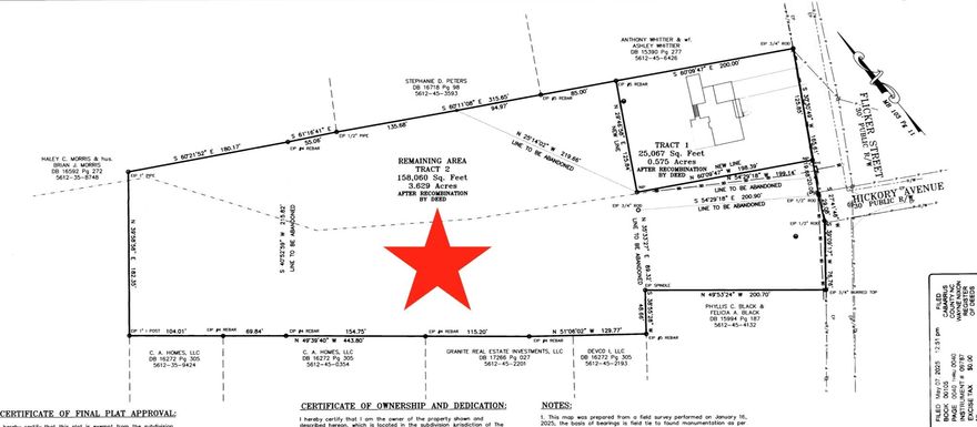 MOTIVATED SELLER!!! Excellent opportunity to own 3.6± acres in Kannapolis, ready for development or your custom home. Water and sewer taps available at the street. Zoned R-4 under the Kannapolis Development Ordinance, allowing low- to medium-density residential use (up to 4 units/acre). The property offers approximately 145 ft of road frontage on Flicker Ave and features gently sloping terrain with mature hardwood trees. A recent survey combines three parcels totaling ~3.6 acres. A prior home once occupied the 626 Flicker lot with well and septic—condition unknown, no records available. Convenient location, flexible zoning, and great potential for builders, investors, or your dream residence.