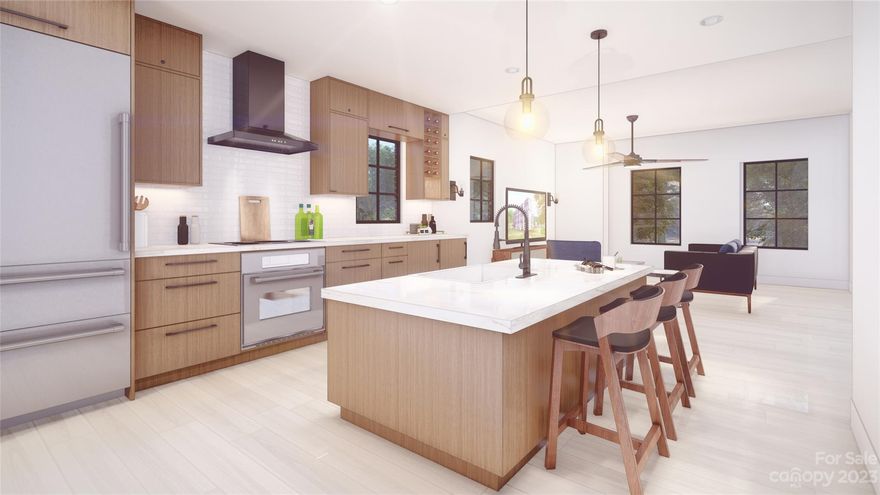 Welcome to 2204 Plaza Townhomes located in the sought-after Plaza-Midwood Neighborhood. This Interior Unit has 3 bedrooms, 2 full bathrooms and 2 half bathrooms. High-end solid wood cabinets, pre-finished hardwoods throughout (no carpet anywhere) and custom closets. Open floor plan with an over-sized kitchen island is perfect for entertaining and a walk-in pantry with solid wood custom shelving has all of the storage space you need. The 2 car garage has an Electric Vehicle charging station. This complex is located near shopping, restaurants, breweries, Midwood Park and along the Bike Path on The Plaza making getting out and enjoying the neighborhood so convenient.